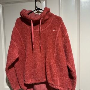 Nike Pink Fleece Therma fit Hoodie
